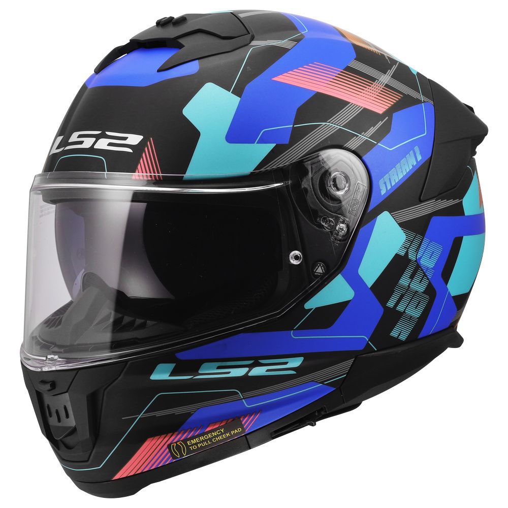 LS2 FF808 STREAM II MIKA BLACK BLUE