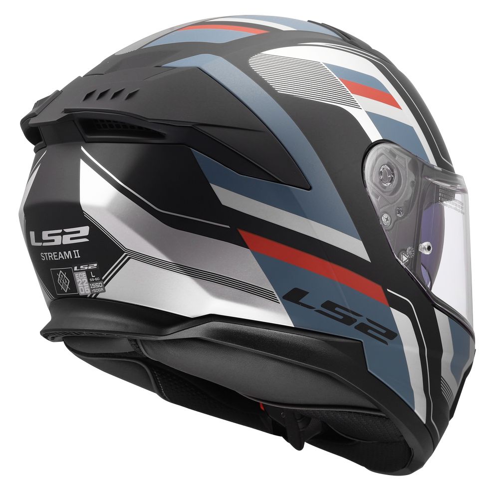 LS2 FF808 STREAM II  VINTAGE MATT BLACK PETROL-5