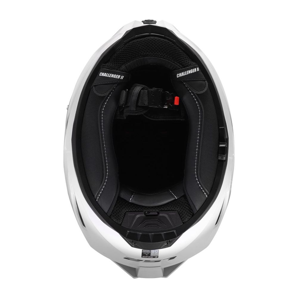 LS2 FF817 CHALLENGER II SOLID WHITE-168170002-10