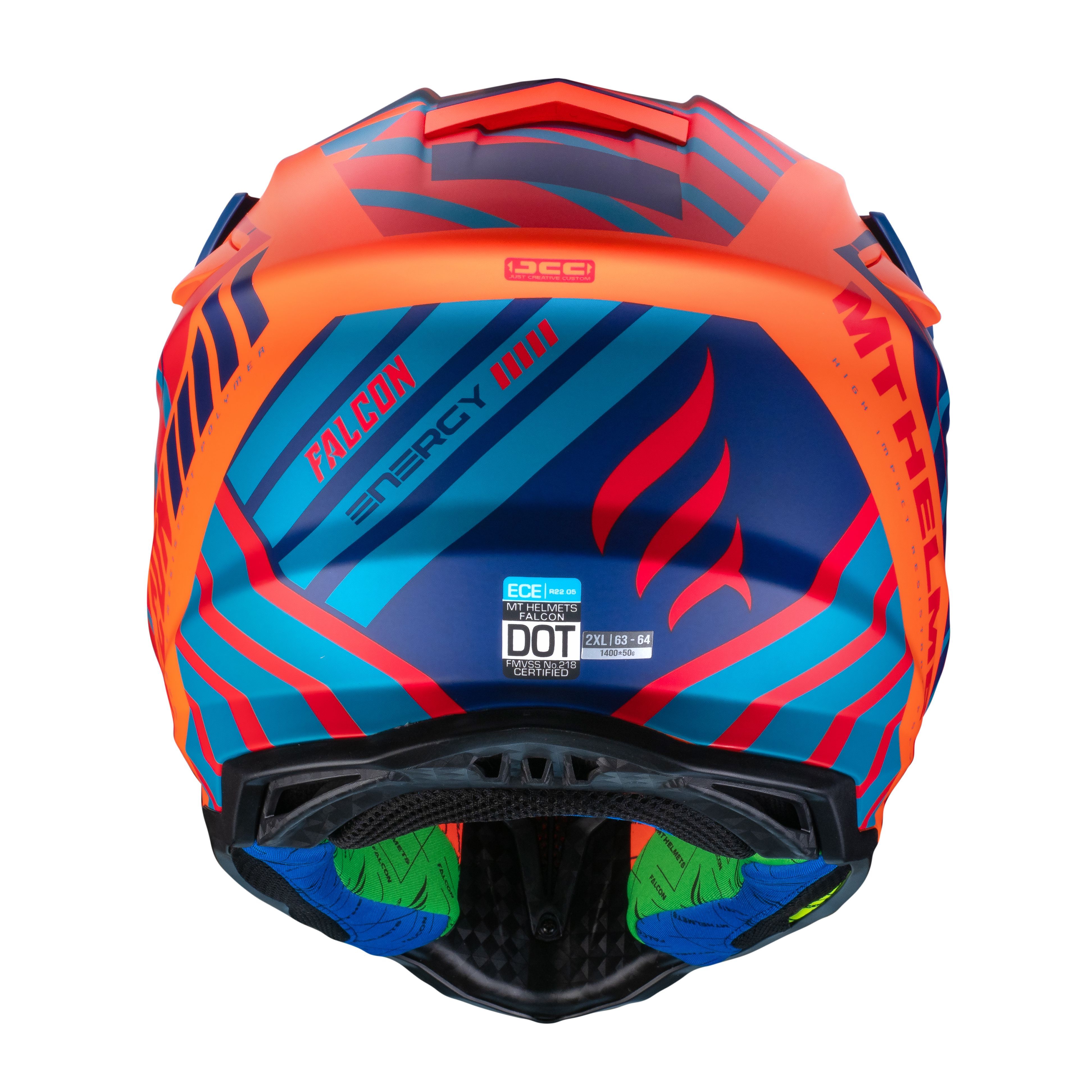 Кросовый Шлем MT FALCON Energy B14-Matt Fluo Orange_4