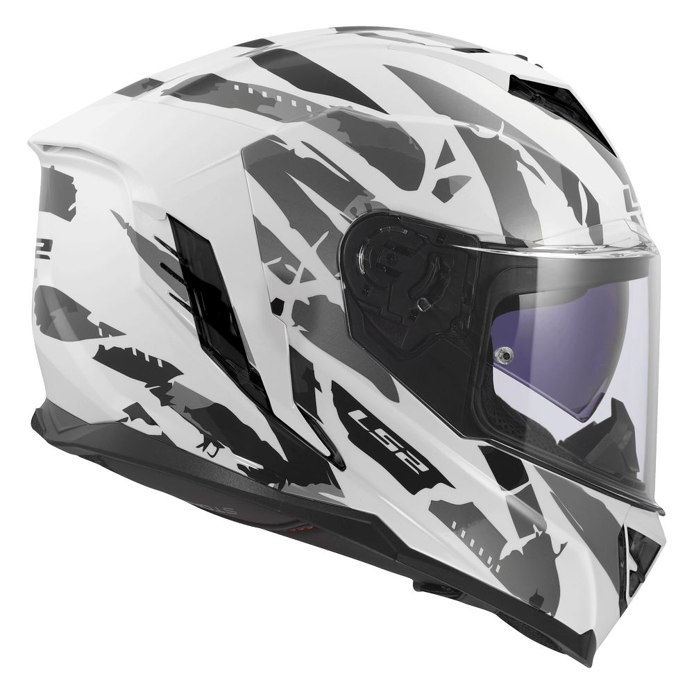 LS2 FF818 STORM III KAOS WHITE GREY-3