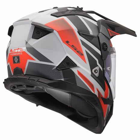 LS2 MX702 PIONEER II BLOCK GREY RED-2