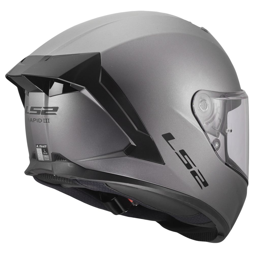 LS2 FF820 RAPID III SOLID MATT TITANIUM-9