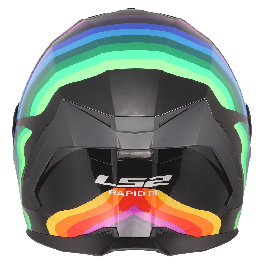 LS2 FF820 RAPID III FLOW BLACK MULTI-3