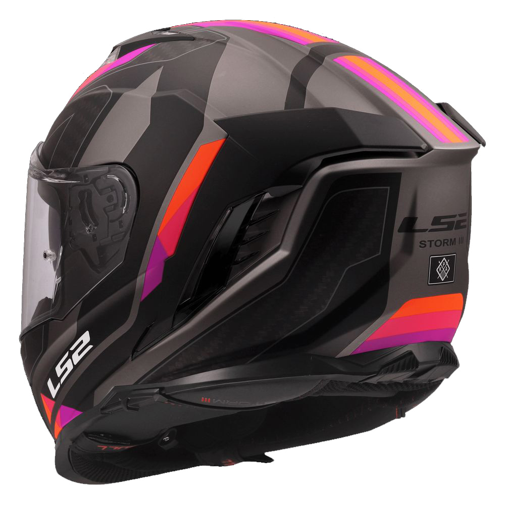 LS2 FF818 STORM III SPORTY GREY PURPLE-7