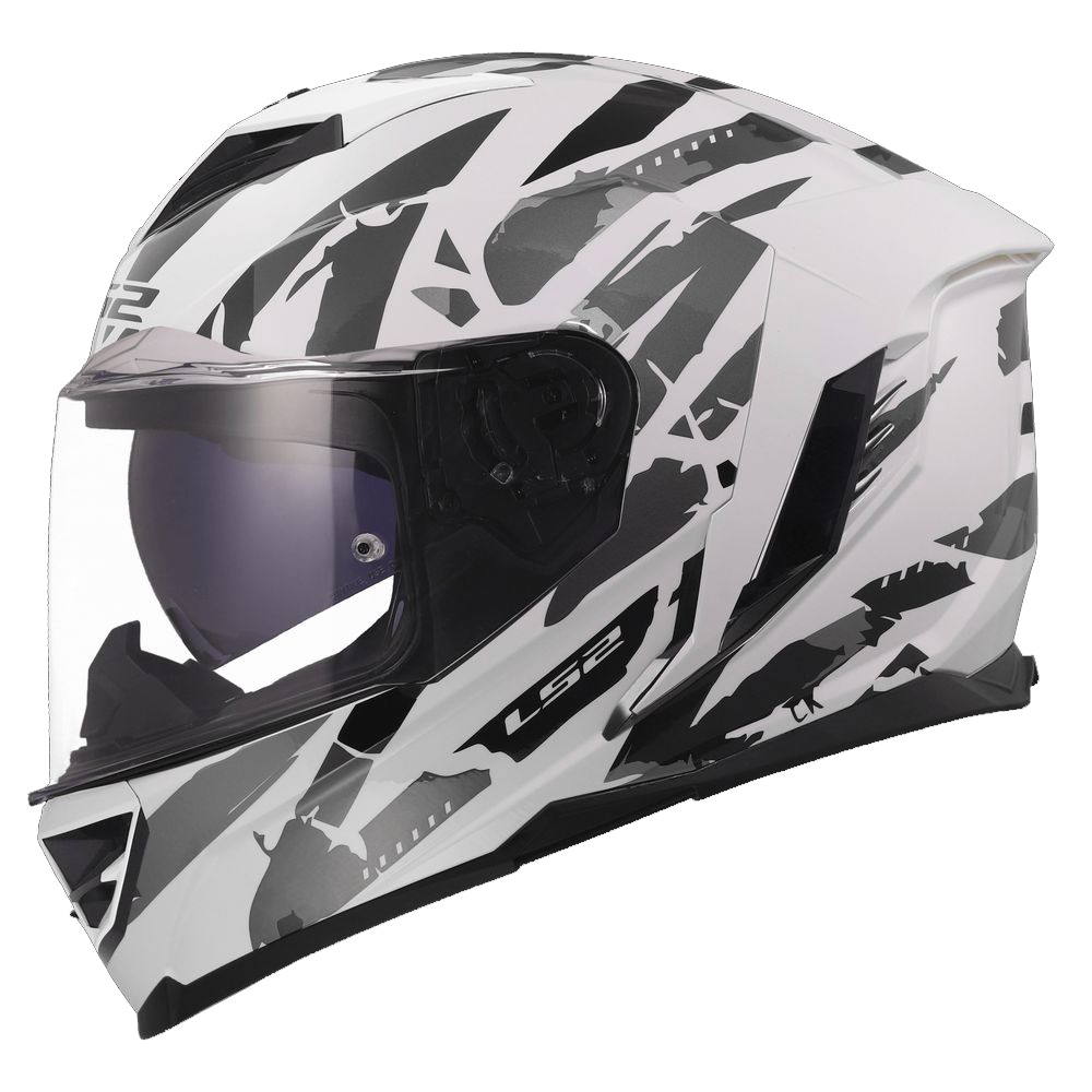 LS2 FF818 STORM III KAOS WHITE GREY-7
