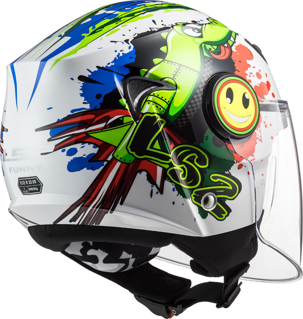 LS2 OF602 FUNNY CROCO gloss white-3