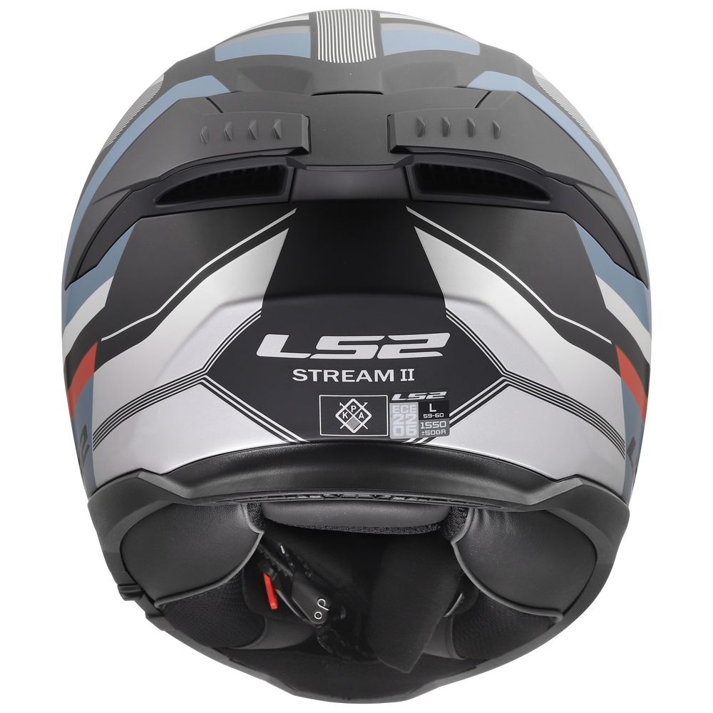 LS2 FF808 STREAM II  VINTAGE MATT BLACK PETROL-9