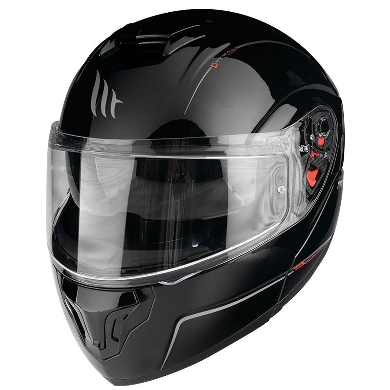 MT ATOM SV Solid черный S мотошлем модуляр мотоэкипировка мотозащита_2