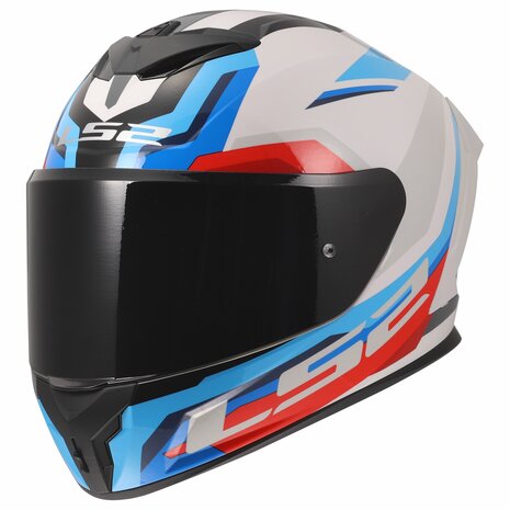 LS2 FF820 RAPID III HYPER WHITE BLUE RED