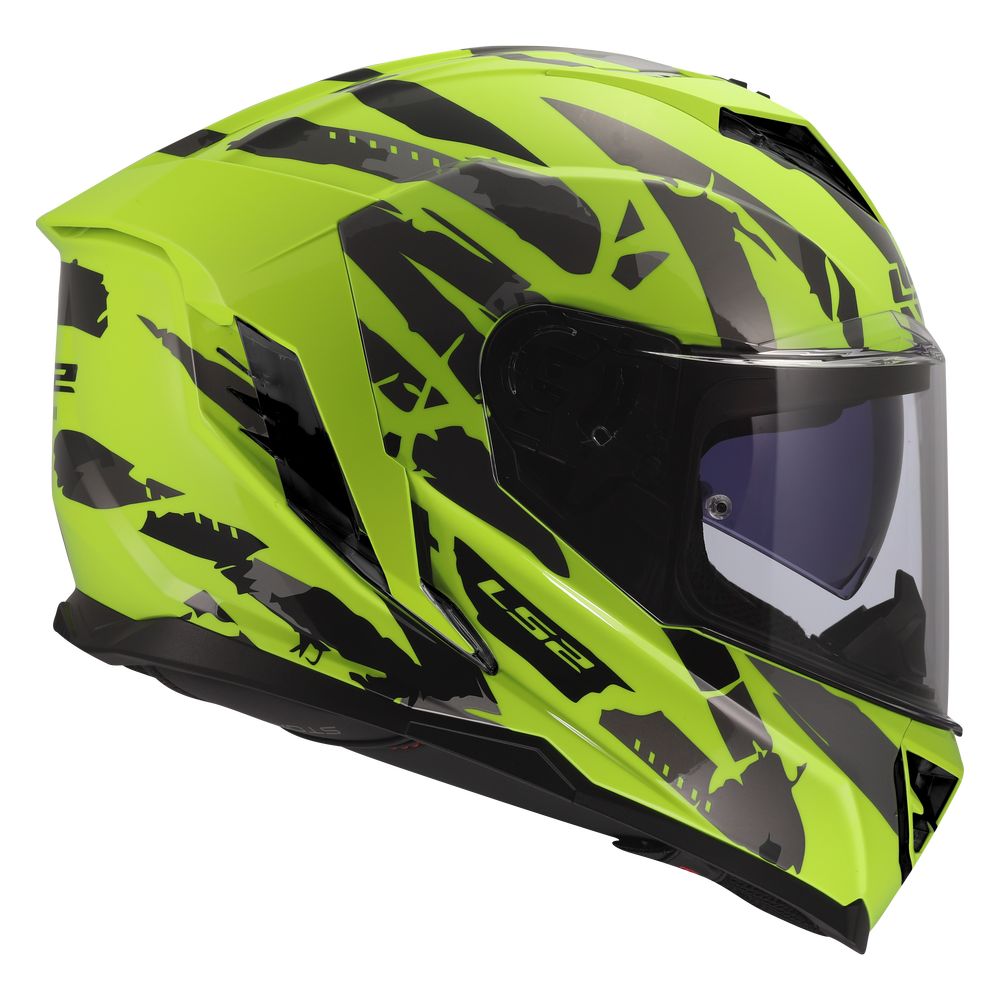 LS2 FF818 STORM III KAOS H-V YELLOW-2