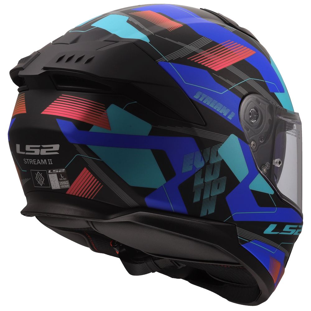 LS2 FF808 STREAM II MIKA BLACK BLUE-4