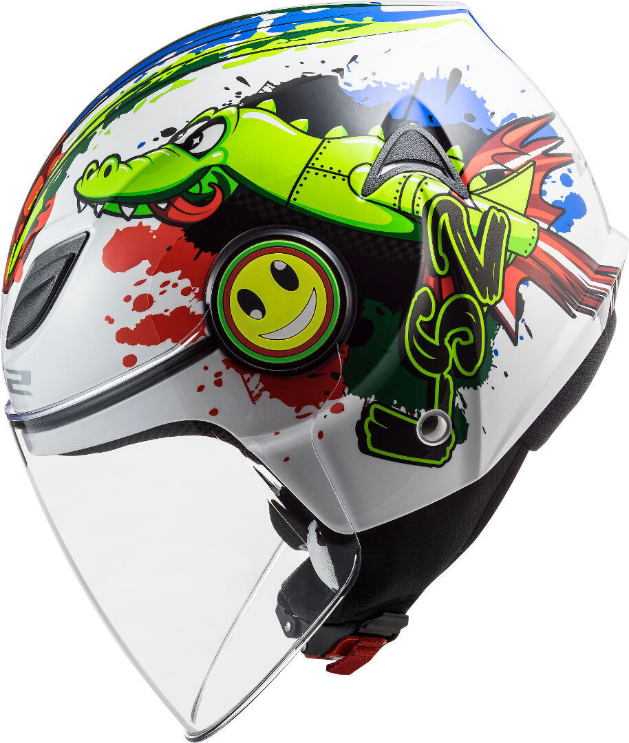 LS2 OF602 FUNNY CROCO gloss white-4