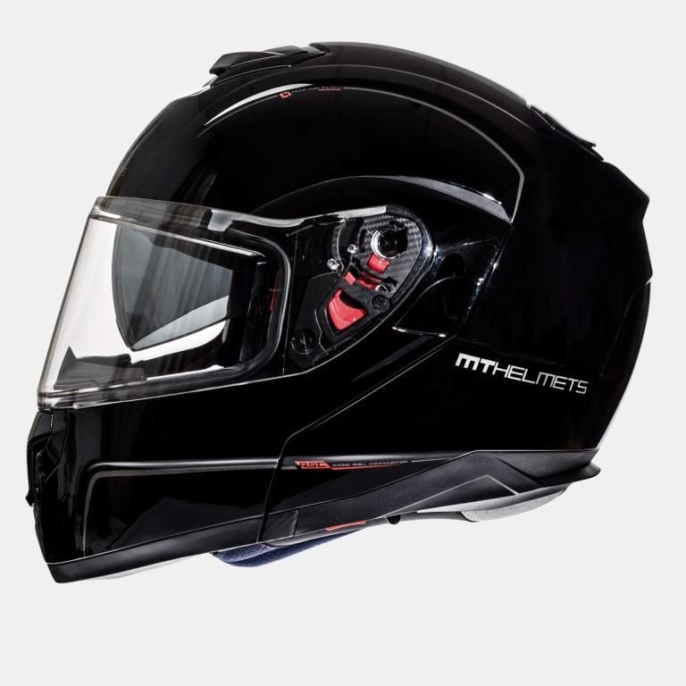 MT ATOM SV Solid черный S мотошлем модуляр мотоэкипировка мотозащита_3
