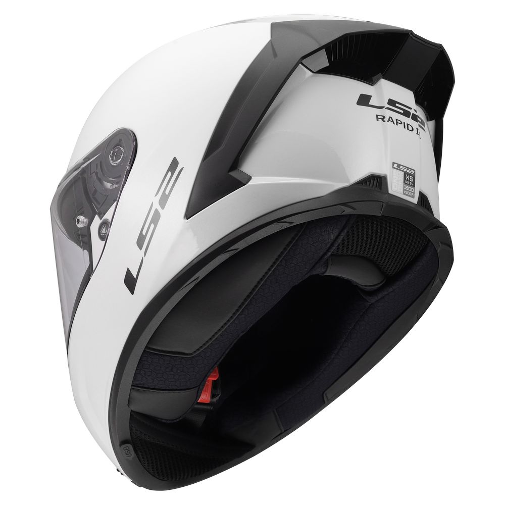 LS2 FF820 RAPID III SOLID GLOSS WHITE-2